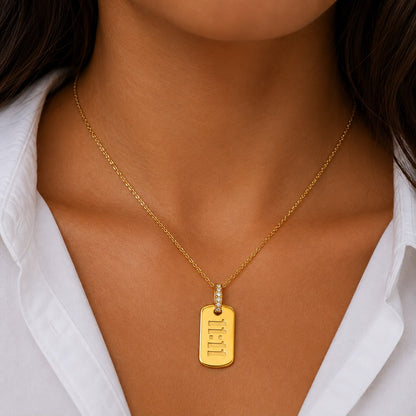 Collar Amuleto Protección 11:11